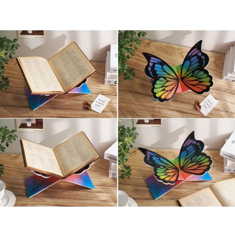 Creative Silicone Butterfly Shape Bookshelf Resin Mold Unique Bookrack Ornament Mould Artistic Book Rack Making Molds