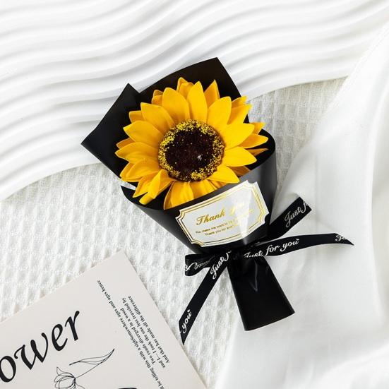 2 Pcs Mini Sunflower Bouquet Scented Artificial Soap Flower Birthday Valentine's Day Gifts