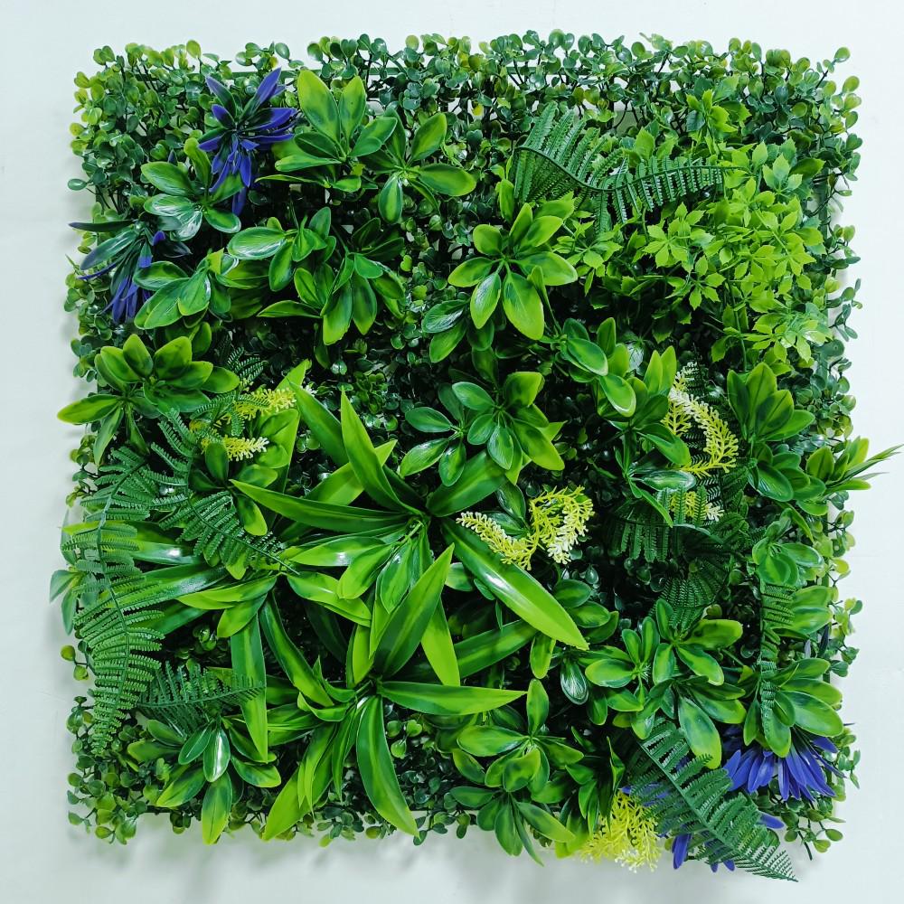 Artificial Green Plant Wall for Indoor & Outdoor Decoration - Bionic Greenery, Turf, and Hanging Floral Landscaping Background