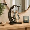 Religiöses Geburtstagsgeschenk für Frauen Christliche Jungfrau Maria Schaukel-Ornament, Katholischer Bibelvers Heimdekoration, Gesegnete Oster-Harzfigur