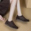 100% Genuine Leather Shoes Women Sneakers Soft Breathable Flat Casual Shoes Brand Ladies Cow Leather Shoes