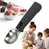 Ergonomic Ice Cream LED Display Scoop 2600mAh Rechargeable Scooper Heated Electric with Non-stick Scoop 3 Heat Levels for Hard