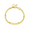 Fashion Minimalist Versatile Layered Double Chain Round Bead Gold Anklet