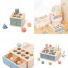 Montessori Wooden Color Shape Sorting Box For Early Childhood Development