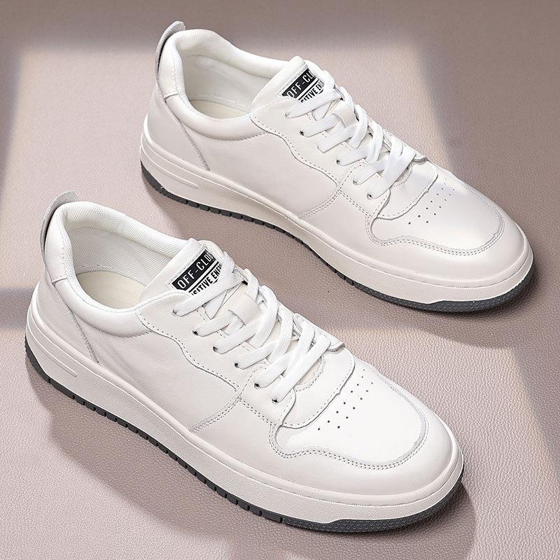 Trendy Brand 2025 Autumn New First-layer Cowhide Casual Men's Shoes Fashionable and Versatile Men's Leather Sports Shoes Men's