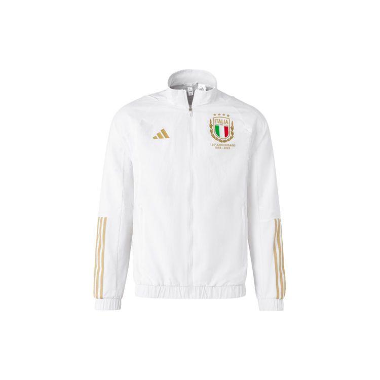 adidas Italy 125th Anniversary Jacket White Gold HY5437 S