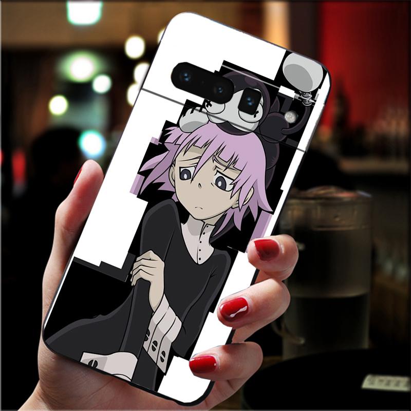 For Google Pixel 10 9 Pro XL Silicone Phone Soft Case For Google Pixel 9A 8A 7A 6A 5 Soul Eater Crona Cover Shell
