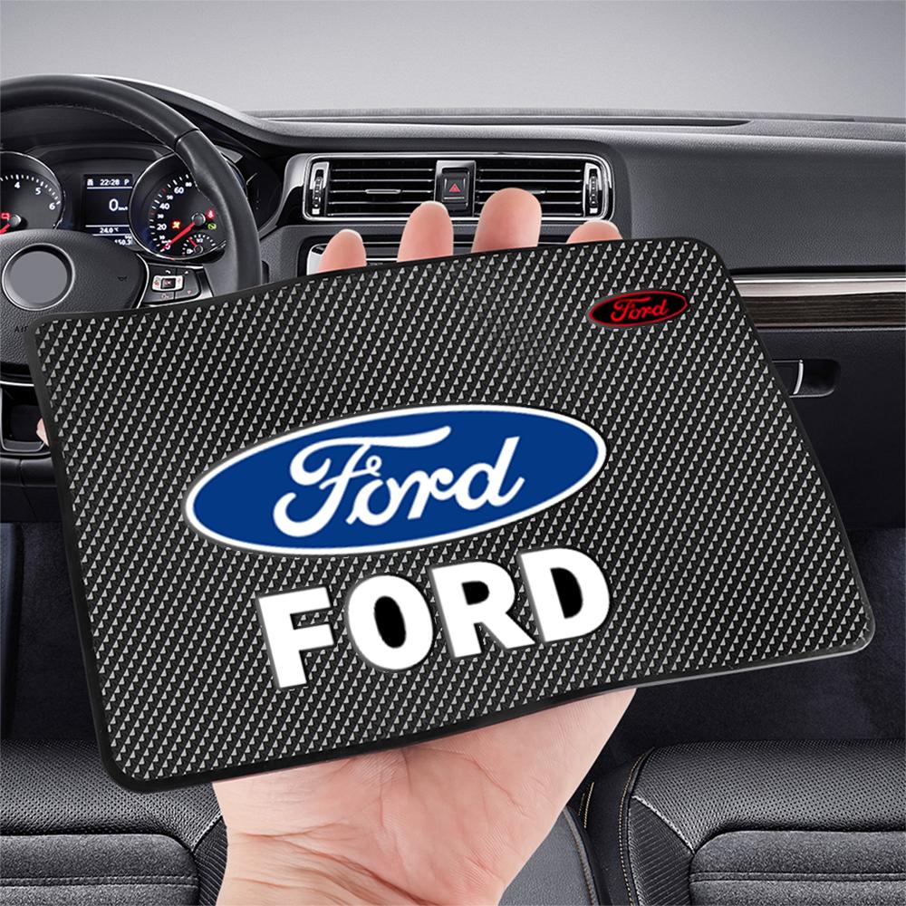 1/2PCS Car Anti Slip Mat Phone Pad Auto Dashboard Silicone Sticky Pad for Ford Kuga ST Racing C-Max Fusion Ranger Mustang Shelby