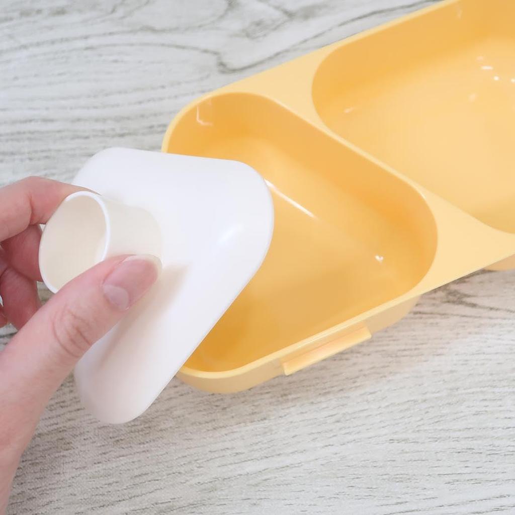 Onishi Ken Seihan Disney Onigiri Lunch POOH FUNNY 180 x 99 x 52 mm 215 250 Case, FACES, 2, (h) (465 ml), Left ml, Right ml, DIL-1212