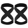Padded Figure 8 Straps Deadlift Weight Lifting Wrist Straps Power Lifters Workout Pull-ups Horizontal Bar Gym Fitness