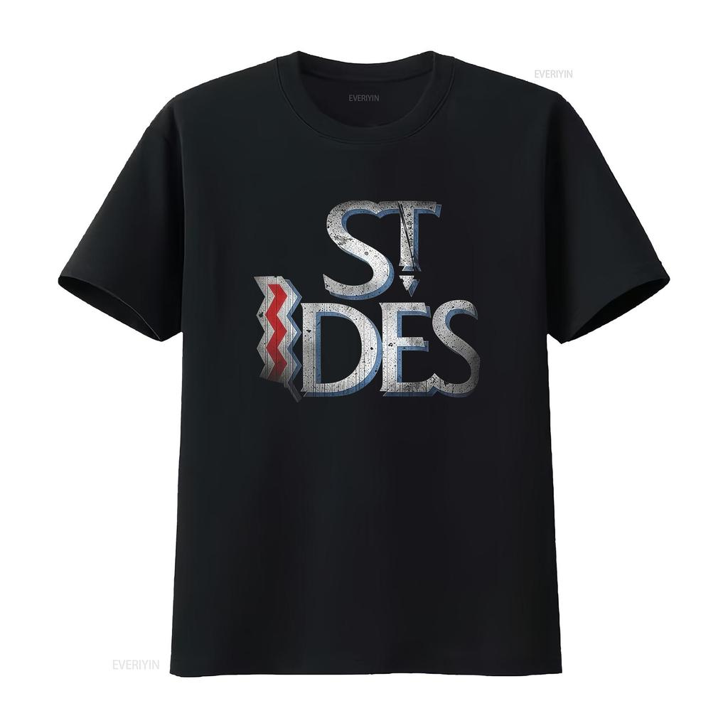 St Ides Malt Liquor T Shirt for Men Stylish Black Design with Bold Typography vintage Washed Top For Everyday Wear graphic