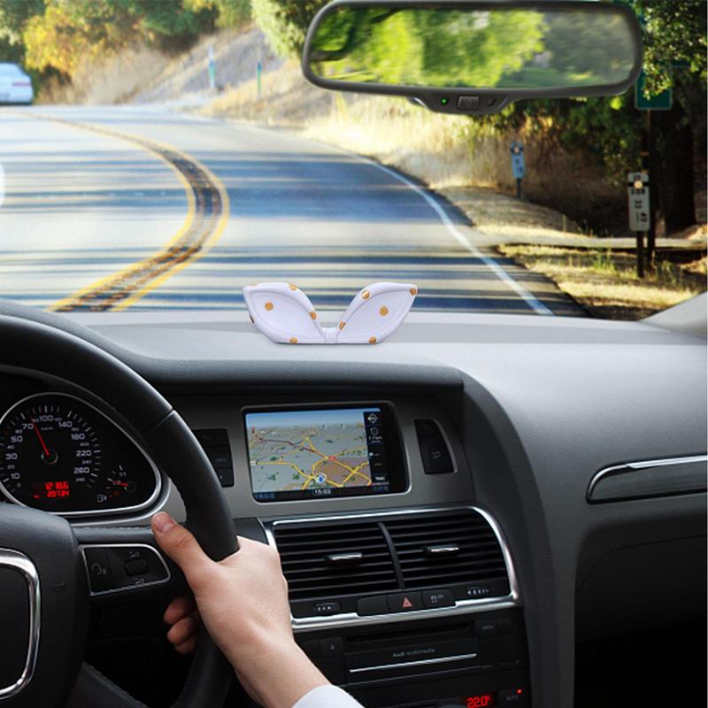 Interior Car Decor Car Interior Princess Bow Resin Statue Car Interior Decoration Aesthetic Car Accessories For Desktop Shelf