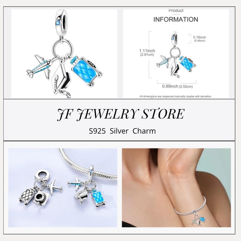 copper Charm Compatible With Bracelets Do It Yourself Jewellery Making Pink Zircon Authentic Red Blue Charm Bead Charms Ideal For Women Wedding Birthd