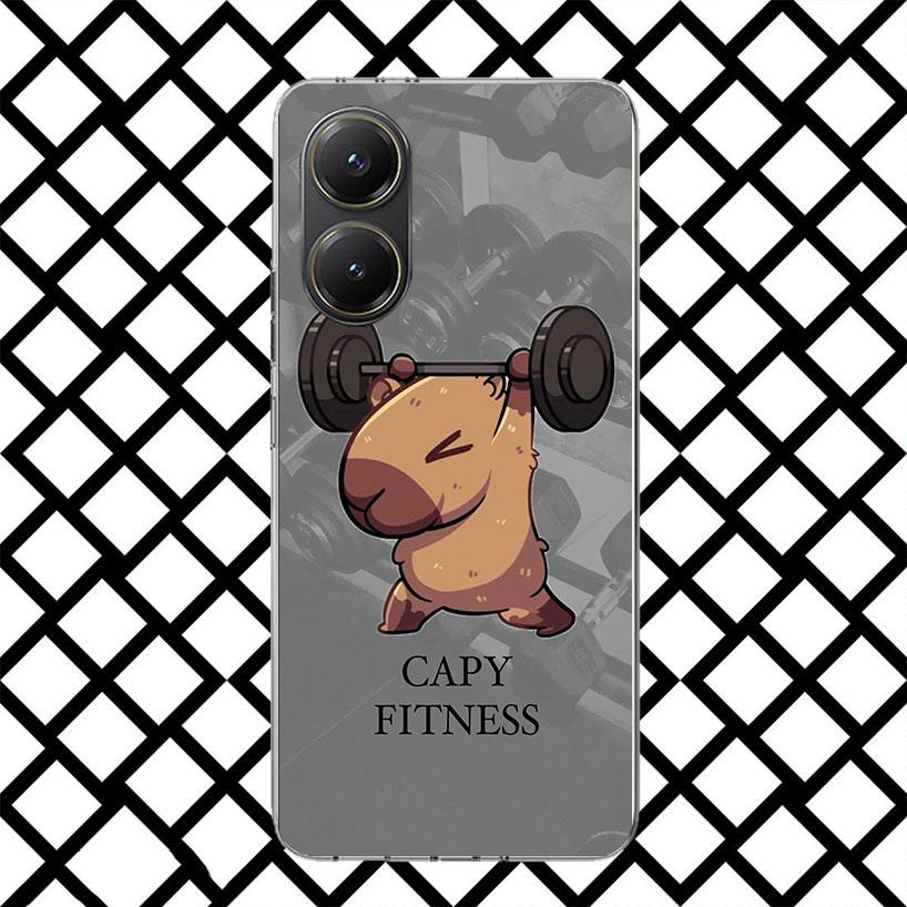 Funny Capybara Cartoon Animal Phone Case for Xiaomi Poco F7 Ultra X7 X6 X5 Pro X4 Gt M8 M7 Redmi 15 15C 13 13C 12 12C Soft Cover