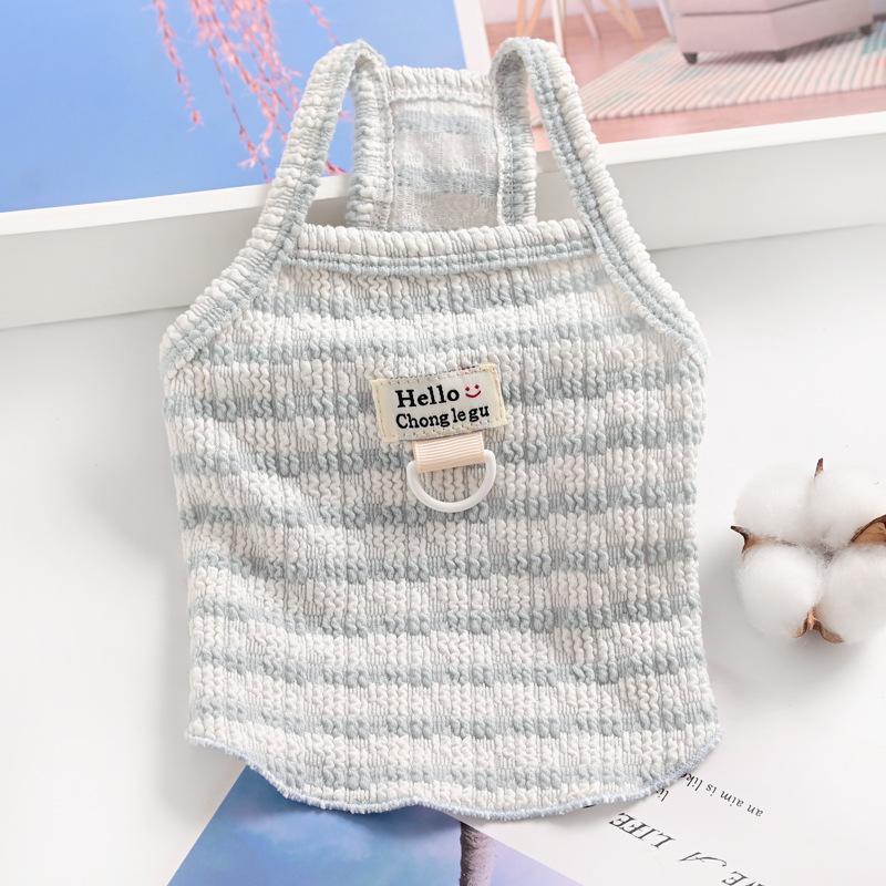 Pet Cat Small Dog Pomeranian Schnauzer Dog Clothes Summer Sling Vest