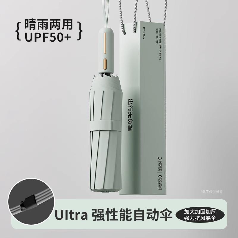 Umbrella, Automatic Umbrella, Weather and Rain, Women's Parasol, Sun Umbrella, Enlarged, Thickened and Reinforced, Large Folding Umbrella, Rainstorm