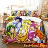 Kawaii Smile Precure! Bedding Set Duvet Cover Sheet Printed Bed Set Pillowcase Bed Full Queen King Size Comforter Bedroom