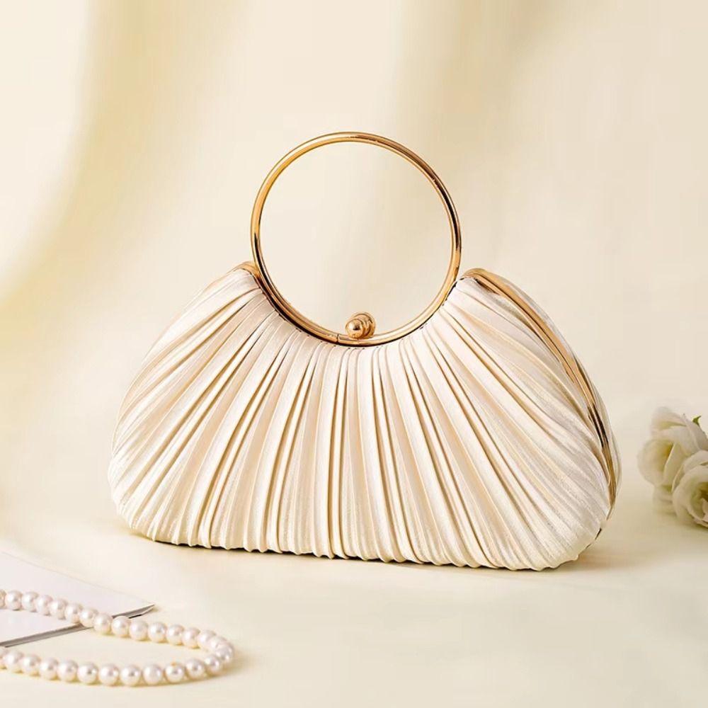 Light Luxury Evening Banquet Bag Temperament Ladies Clutch Bag Retro Wrist Bag  Women