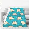 Super Soft BlanketsBoy Girl Decorative Pokemon Snorlax Bedding Throws  Flannel Bedspread For Home Decor Street Trend Sofa Cover