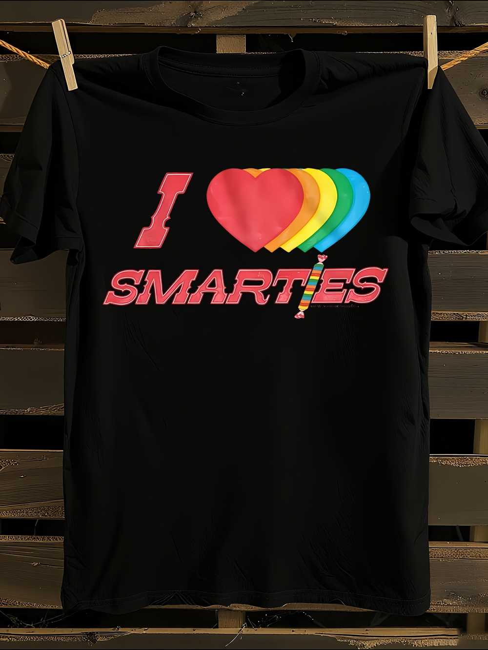 

Smarties Graphic T-Shirt Mens Tshirt Womens Tshirts with Letters Print Short Sleeves T-Shirt Casual Street Tee Shirt Top XXXL