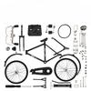 Mini Bike Model Alloy Bicycle Metal Bike Sliding Assembled Version Simulation Collection Gifts for Children DIY Assembling Toys