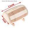 1pc Creative Wooden Money Box Piggy Bank Money Box Savings Wine Barrel Wood Piggy Bank Money Vault Savings Box