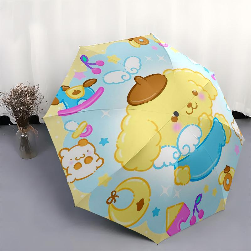 1pc Baby Poodle Bath TimeUmbrella with Plastic Handle,Suitable for All Seasons Home Travel Outdoor UmbrellaSanlio188