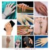 MOTLEYBEAN Silicone Hand Model with Skeleton, Articulated Hand with Palm Print and Veins, Ideal for Drawing, Painting, Jewelry Display, and More Reali