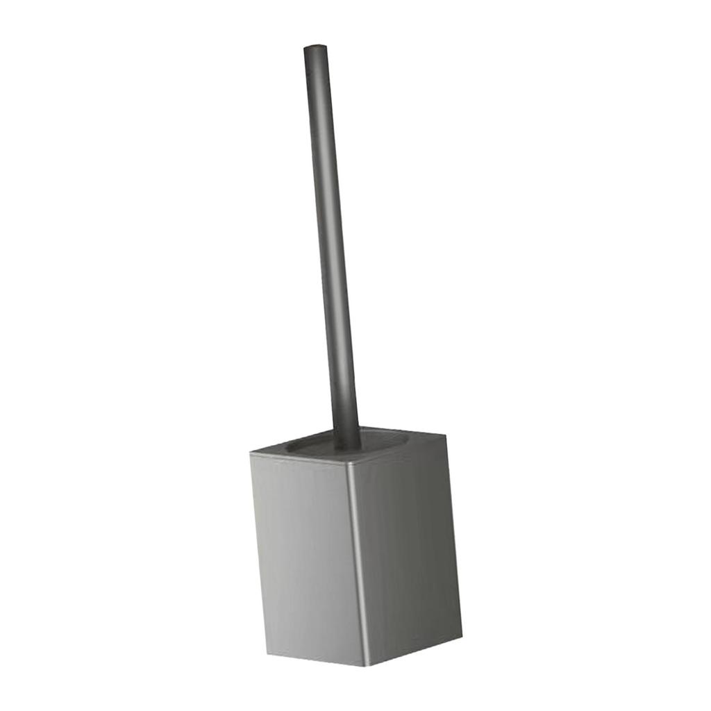 Toilet Bowl Brush Holder Set Comfortable Grip Modern with Stand Standing Long