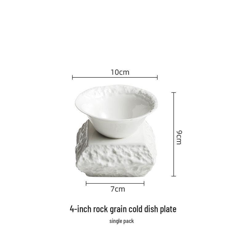 

Creative Stone Plate for Single Serving Sea Cucumber - Western Restaurant & Private Kitchen Personalized Dish