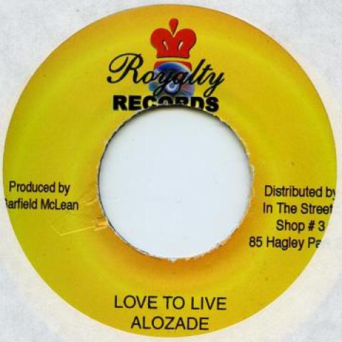 7inch Record ALOZADE / LENN HAMMOND - Love To Live / It Hurts Royalty Records 2006 Jamaica Reggae, Ska & Dub