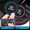 2026 New For Toyota 2pcs Silicone Car Water Cup Holder Coaster Anti Slip Pad Mat For Toyota Avalon Verso Fortuner 4Runner Highla
