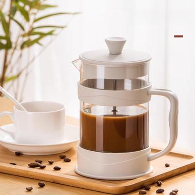 Kaffee-Kunststoff-French-Press für Zuhause, hohe Kapazität, French-Handpresse, Filterkanne, Cold Brew-Kanne, multifunktionaler Teebereiter
