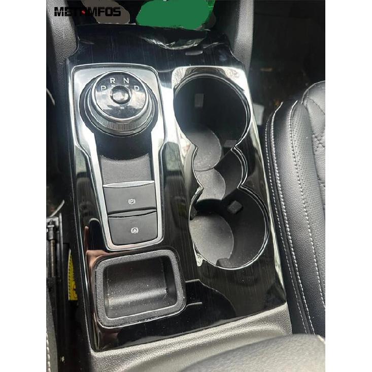 Center Console Gear Shift Box Panel Cover Trim For Ford Kuga Escape - 2024 Carbon Fiber Interior Accessories Car Styling