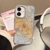 Gradual change color glitter case Suitable for Apple 16 mobile phone case iPhone17promax rhinestone lens IMD case 14/15