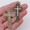 Large Crosses Detailed Religious Charm Antique Bronze Zinc Alloy Jewelry Making Supplies Necklace Making DIY Charms