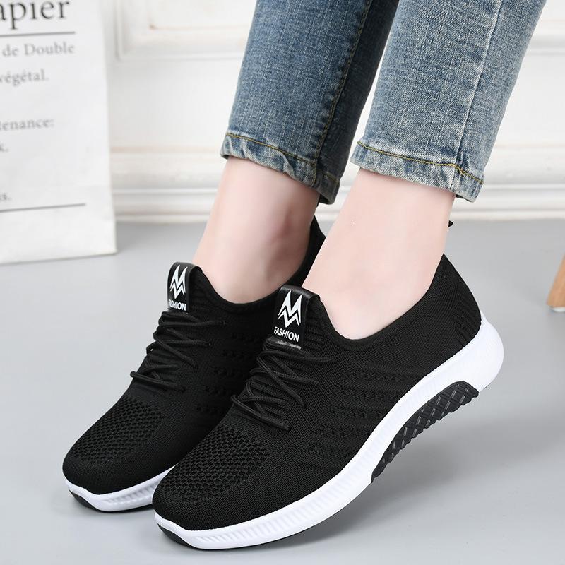 Spring cloth shoes single shoes medium casual sports shoes soft-soled shoes 36
