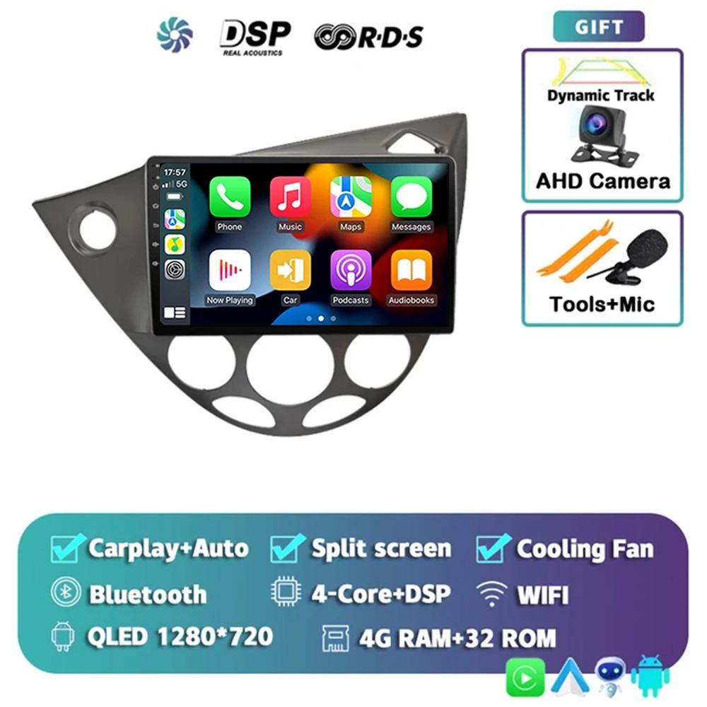 9" Android 14 Car Radio For Ford Fiesta 1995-2001 Focus MK1 1998-2004 2 Din Stereo Multimedia Player Carplay Autoradio Head Unit