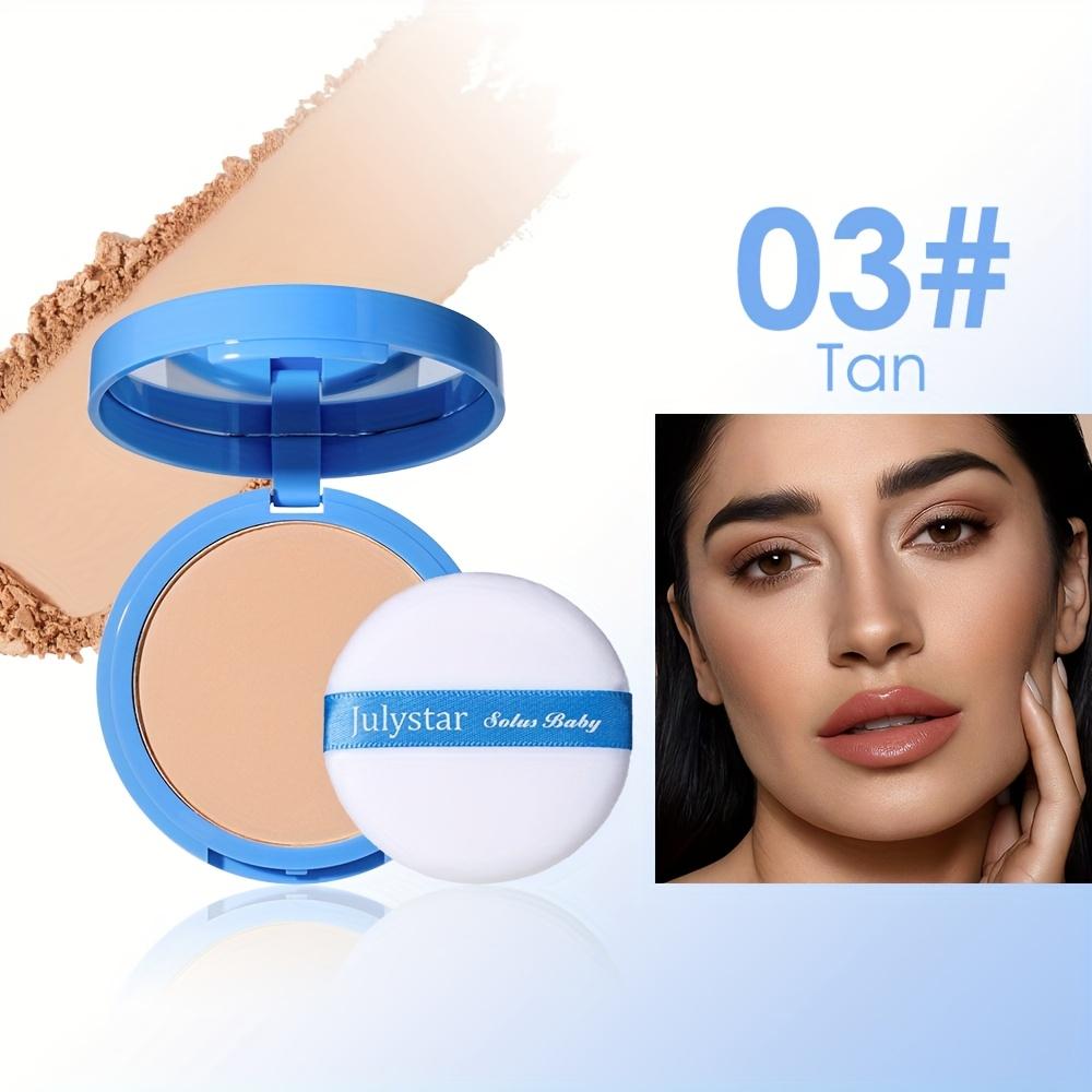 JULYSTAR Matte Face Setting Powder Oil-control Lightweight Radiant Foundation Pressed Powder Face Full Coverage Makeup Cosmetic