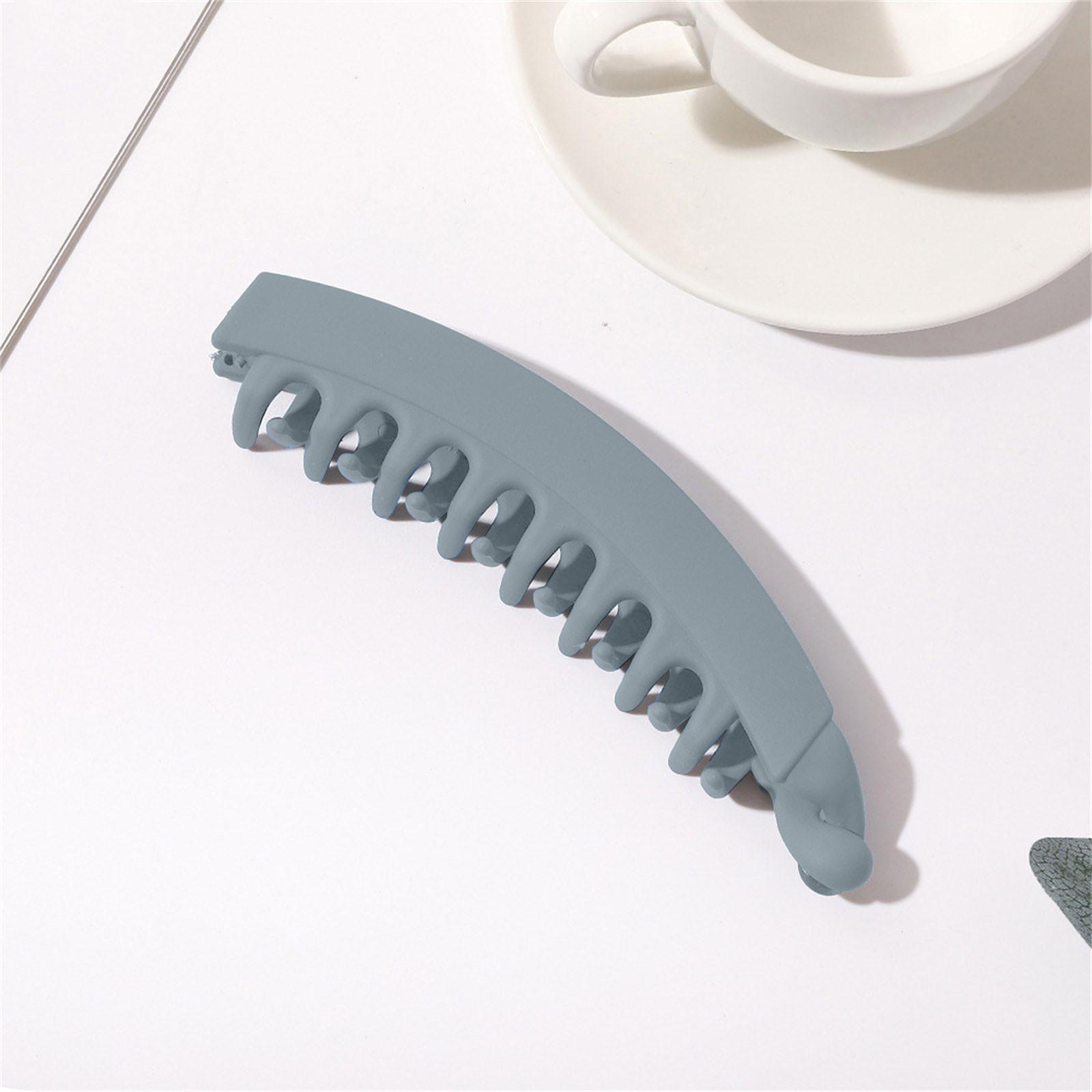 

Большие заколки для волос типа «банан», классические заколки с двойной расческой для клинчера, заколка для хвоста для густых волос, заколка для волос для женщин и девочек One Size синий