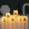 Christmas Led Candles Battery Operated Santa Claus 6Pcs Christmas Party Candles Desktop Ornaments For Holiday Household Decoration Present