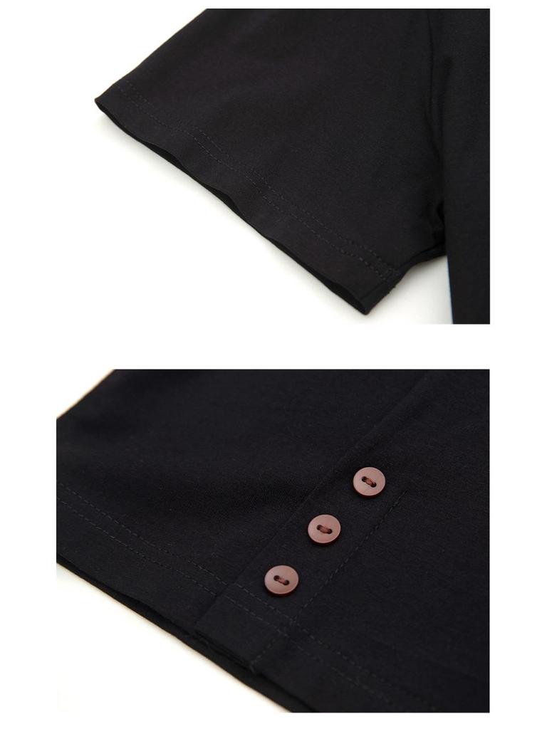 Damski letni bawełniany T-shirt z haftem, o luźnym kroju, plus size, z krótkim rękawem, styl 6313