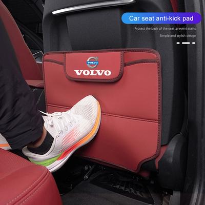 Skórzane osłony przeciw kopaniu na siedzenia samochodowe Poduszka ochronna na siedzenie Do Xc60 Xc90 V40 V60 S60 V50 V90 S80 C40 XC40 V70 XC70 Rdesign