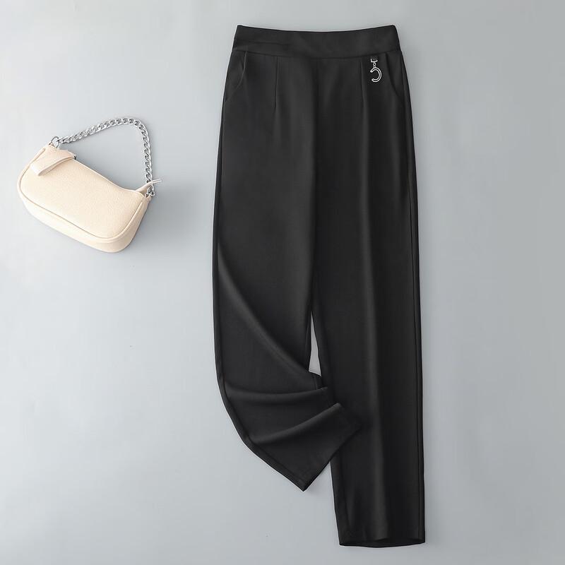 

Yuzhaolin Mid-Aged & Elderly Women s High-Waist Tapered Capri Pants 4XL