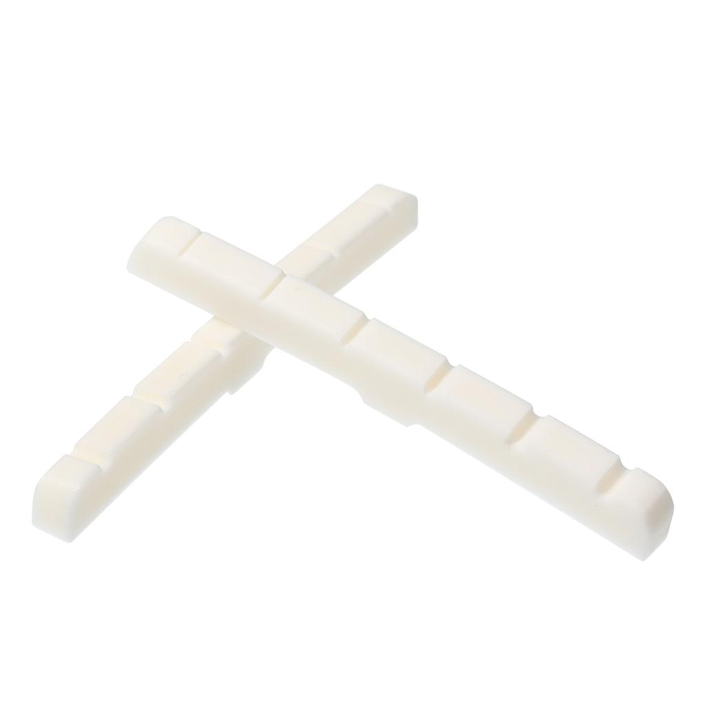 6-String Electric Guitar Ox Bone Grooved Nut, 43x3.3x4mm, for Fender Strat and Tele