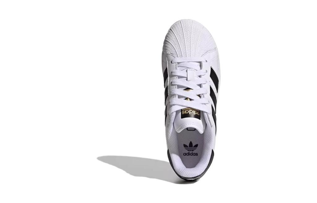 adidas SUPERSTAR XLG Abriebfest Niedrig geschnitten Kinder Skateboard Schuhe Weiß Kinder IE6808
