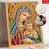 DIY 3D Pearl Diamond Painting Art Set Religious Madonna Home Decor Art Set Wall Art