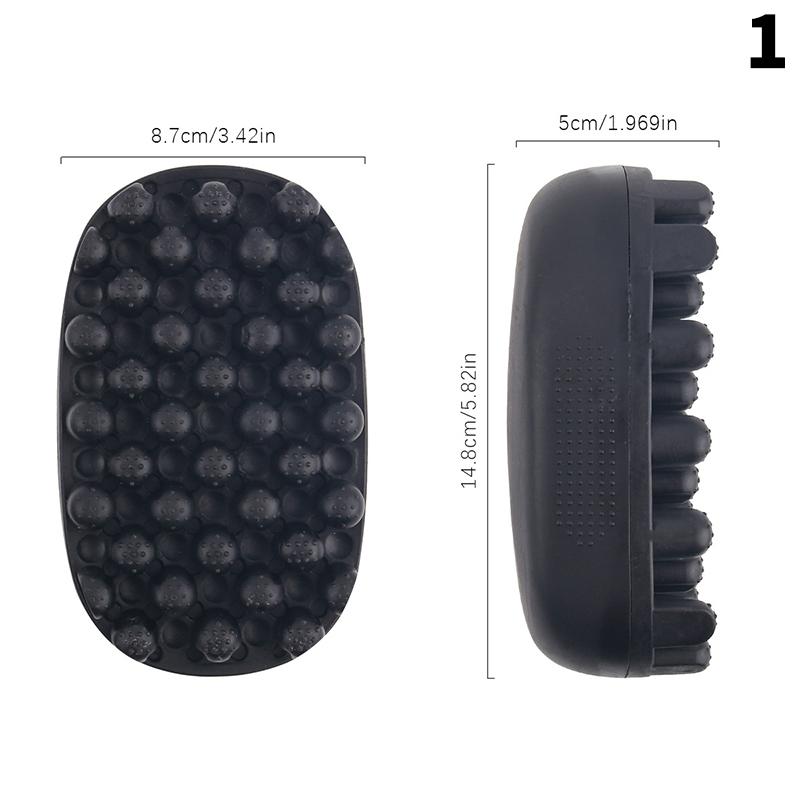 Professional Portable Silicone Hair Brush Washable Durable Rubber Curly Brush Hair Beauty Dirty Braided Curly Hair Men Cleaning