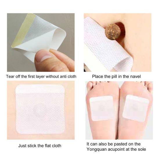 Yousheng 1 Set Navel Patch Quick Absorption Nourishing Intestine Natural Extract Nourishing Natural Slimming Body Patch for Unisex