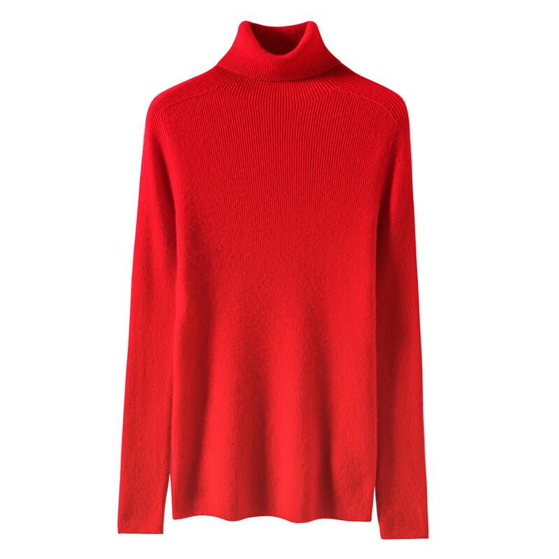 Fanzhen Women's 100% Cashmere Cowl Neck Sweater